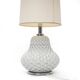 Artichoke table lamp in white ceramic, 1970s