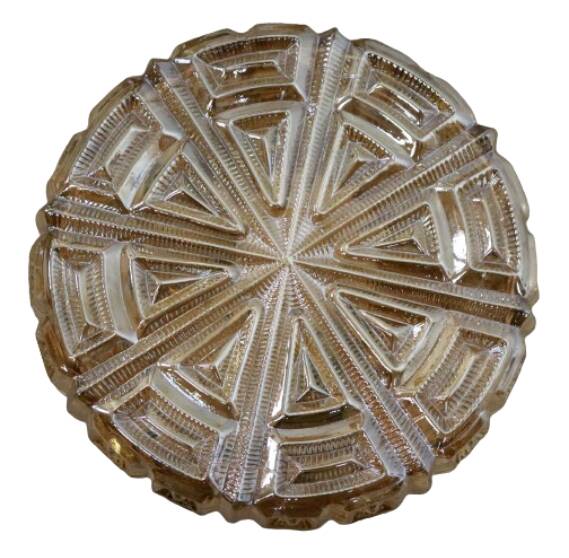 NOS New Old Stock vintage ceiling light glass
