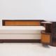 Mid-century meridian by Giuseppe Gibelli with bedside table.