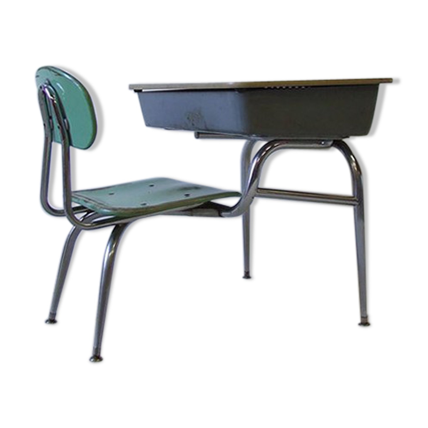 Fiberglass School Desk by Bargen for Schoolco 1950s