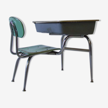 Bureau d'écolier en fibre de verre par Bargen pour Schoolco 1950s