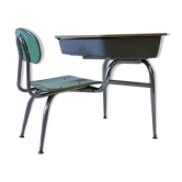 Bureau d'écolier en fibre de verre par Bargen pour Schoolco 1950s