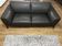 Roche Bobois Réflexion model sofa in taupe leather, 2.5 seats.
