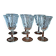 6 Luminarc foliage wine glasses from the 60s, new