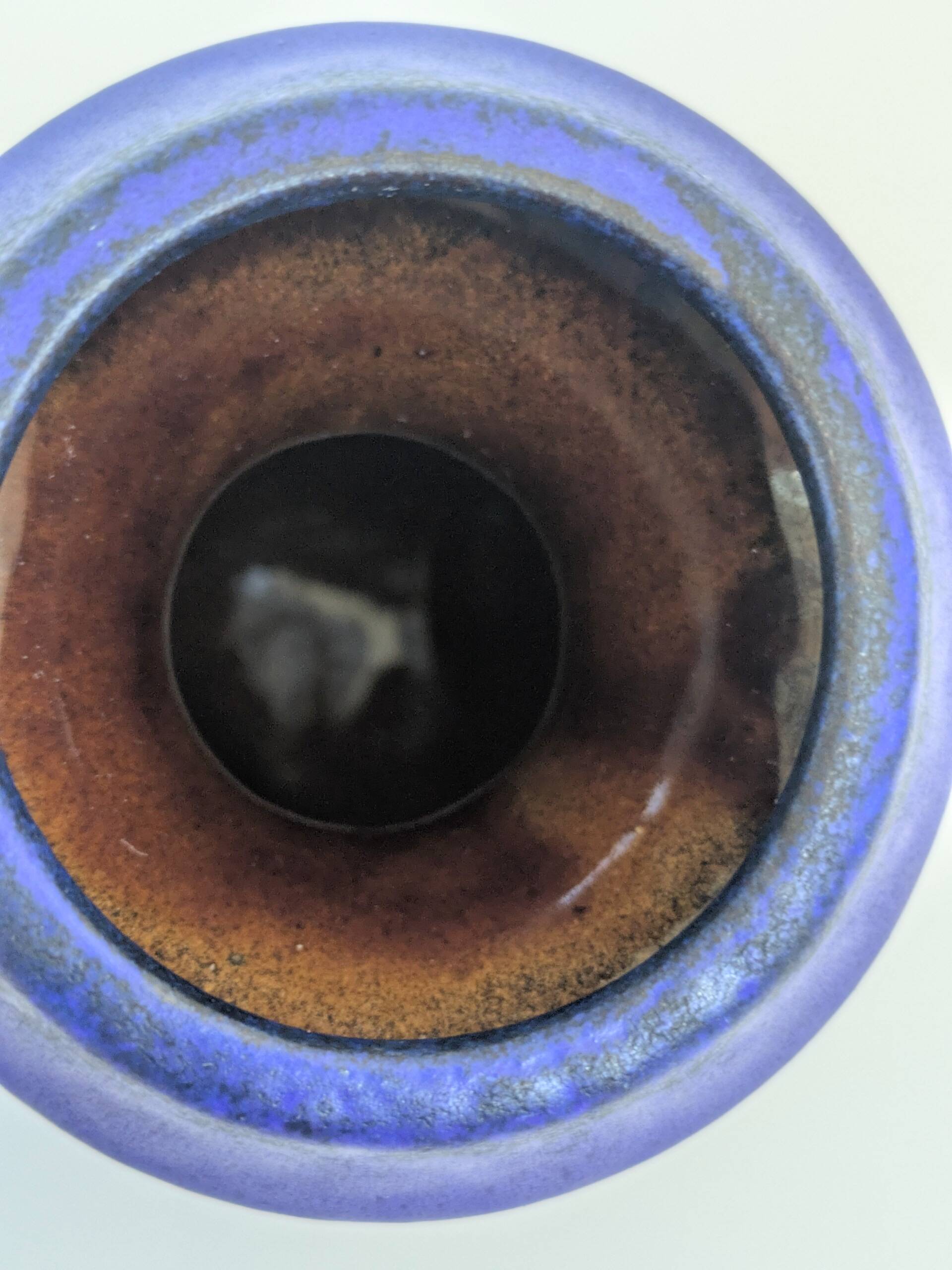 Vase Jug Steuler Ceramics West Germany Cobalt Blue 1960s
