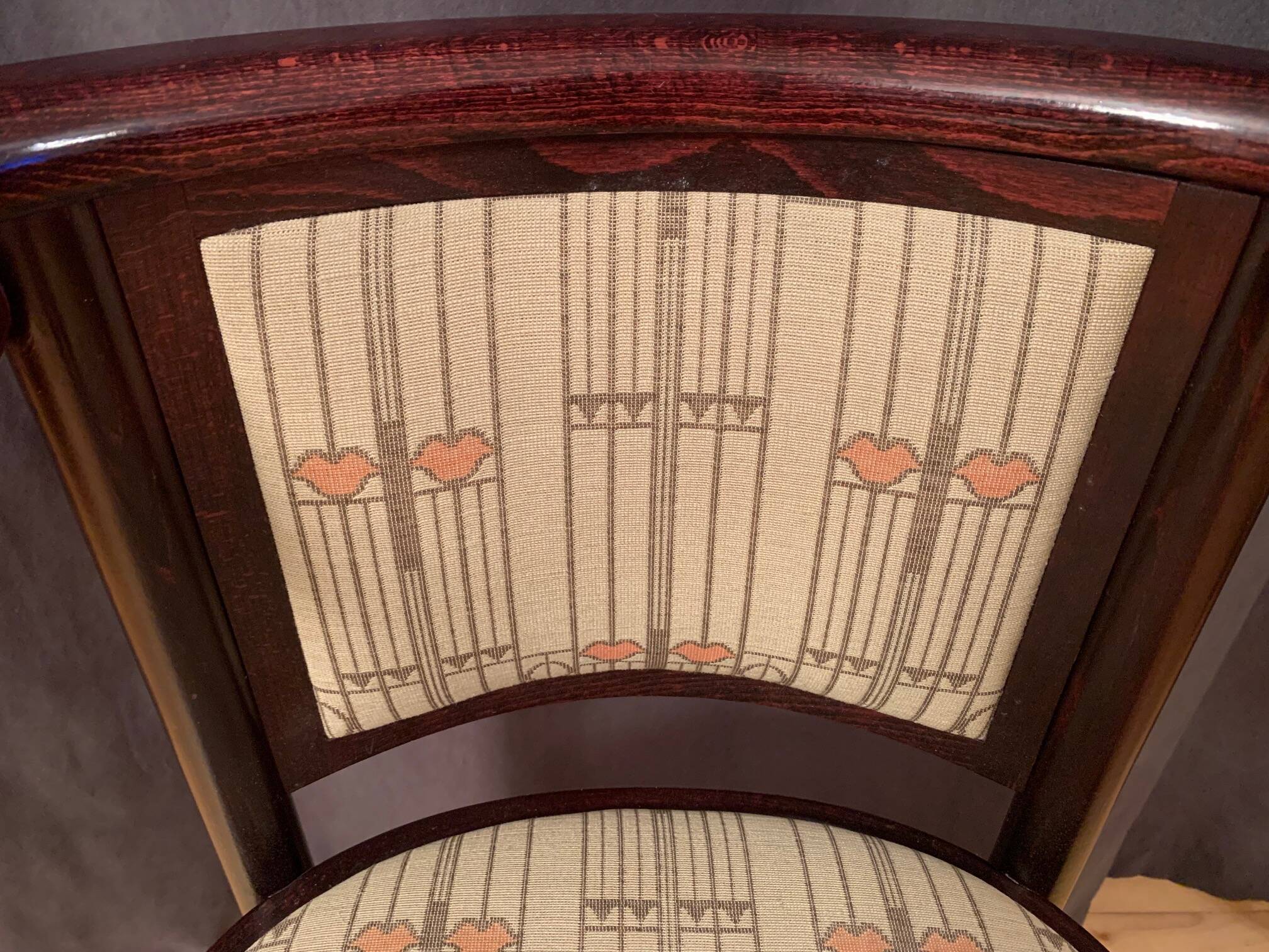 Fledermaus chair designed by Josef Hoffmann, Wittmann, Austria, 1970s.