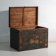Antique chest painted in pine wood – China, around 1900