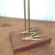 Large wooden and brass heron