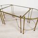 Golden brass coffee tables