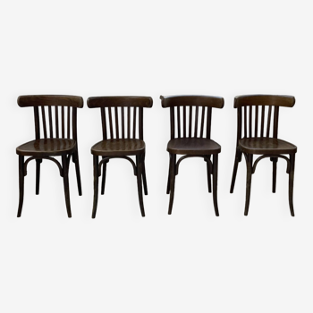 Set 4 chaises bistrot bois