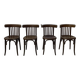 Set 4 chaises bistrot bois