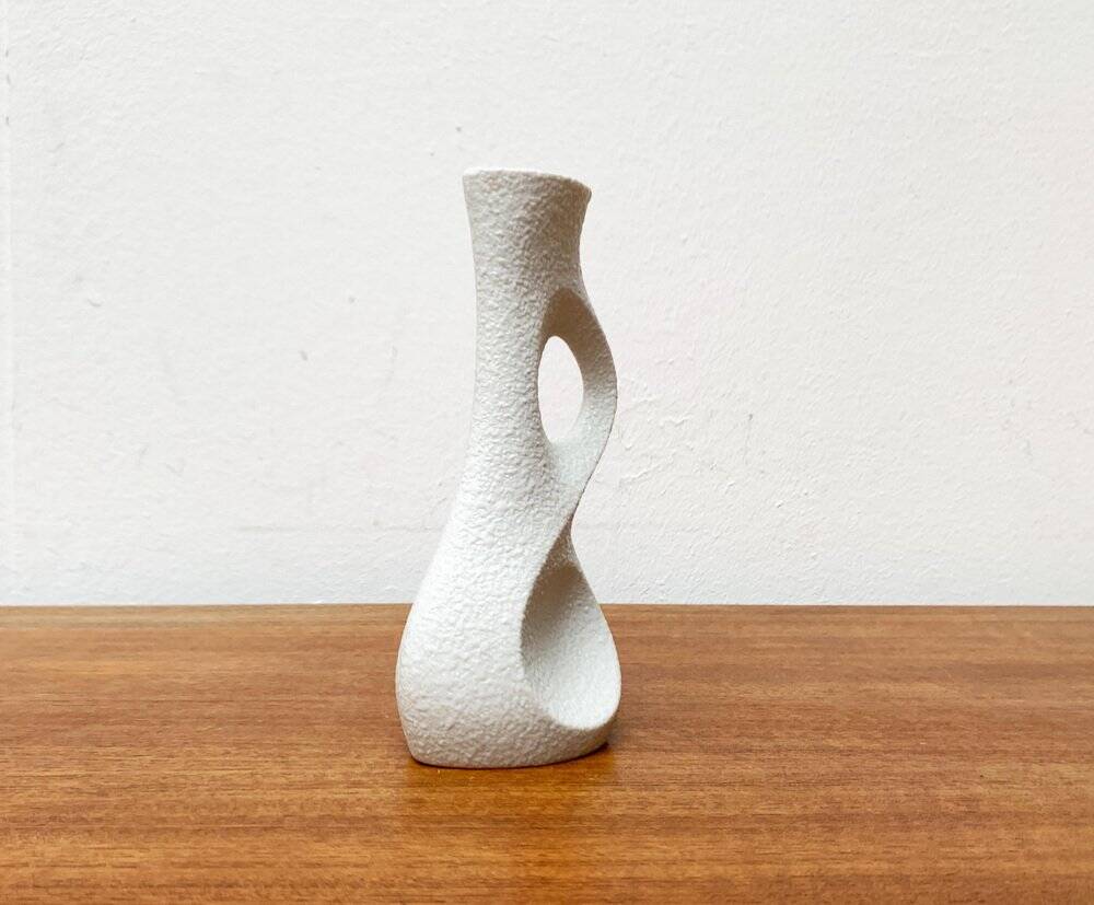 White sculptural vases by Peter Müller for Sgrafo Modern, 1960s, set of 6.