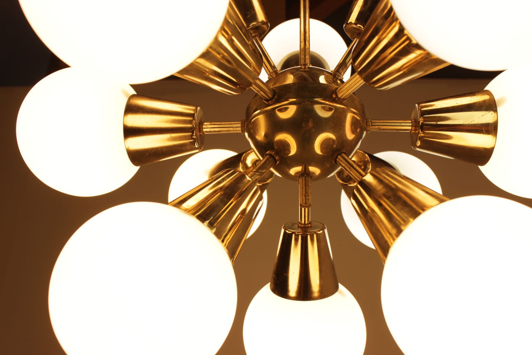 Chandelier Sputnik by Kamenický Šenov 1970 s