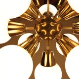 Chandelier Sputnik by Kamenický Šenov 1970 s