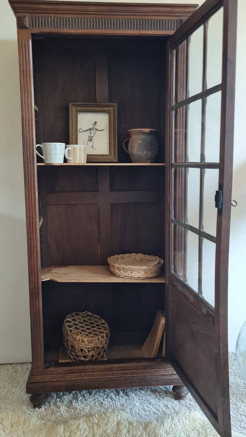 Glass-fronted Parisian wardrobe