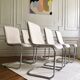 Set of Six Vintage "luge" chairs restored