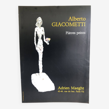 Affiche Alberto Giacometti Galerie Maeght Plâtres peints