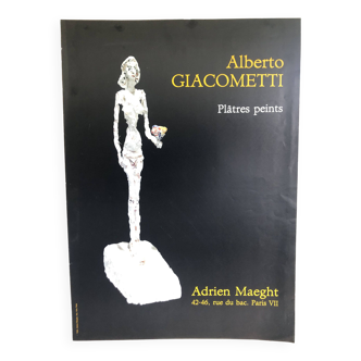 Affiche Alberto Giacometti Galerie Maeght Plâtres peints
