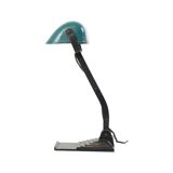 Art Deco Desk Lamp Notary Lamp Erpe Model 52 Bauhaus Green Enamel