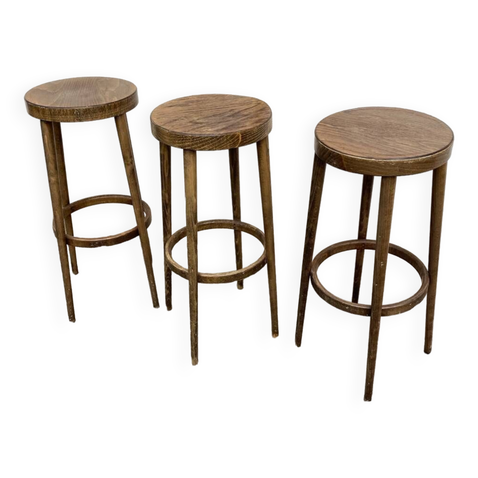 Trio de tabourets hauts Baumann