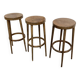 Trio de tabourets hauts Baumann