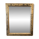 Mirror early 20th varnished silver - 27x23cm
