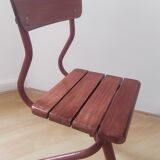 Vintage wooden school desk