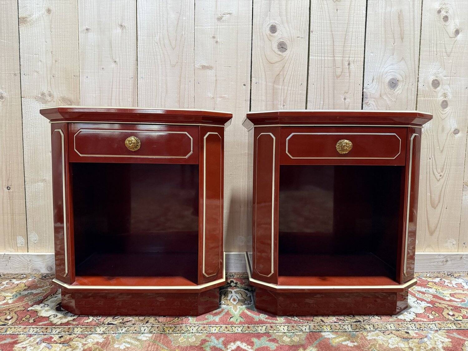 Paire de tables de chevets 1970 "Maurice Hirsch"
