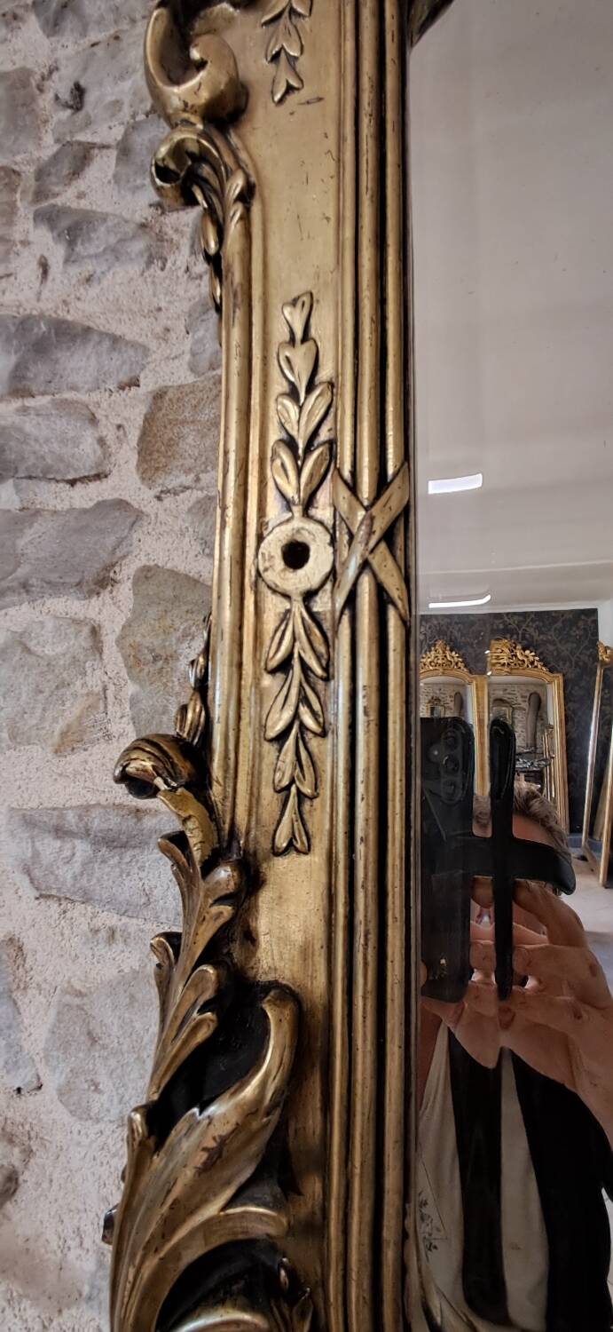 19th century mirror 85 x 62