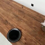 Table de ferme en pin 223 cm, années 70