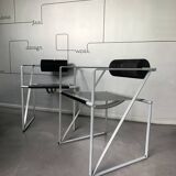 Pair of Seconda armchairs by Mario Botta for Alias, Postmodernism 1980s