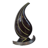 Sculptural ceramic vase, modernist line, designer piece