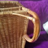 Wicker folding chair