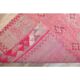 1970s Vintage Turkish Oushak Handmade Wool Cotton Pink Runner Rug 90x312