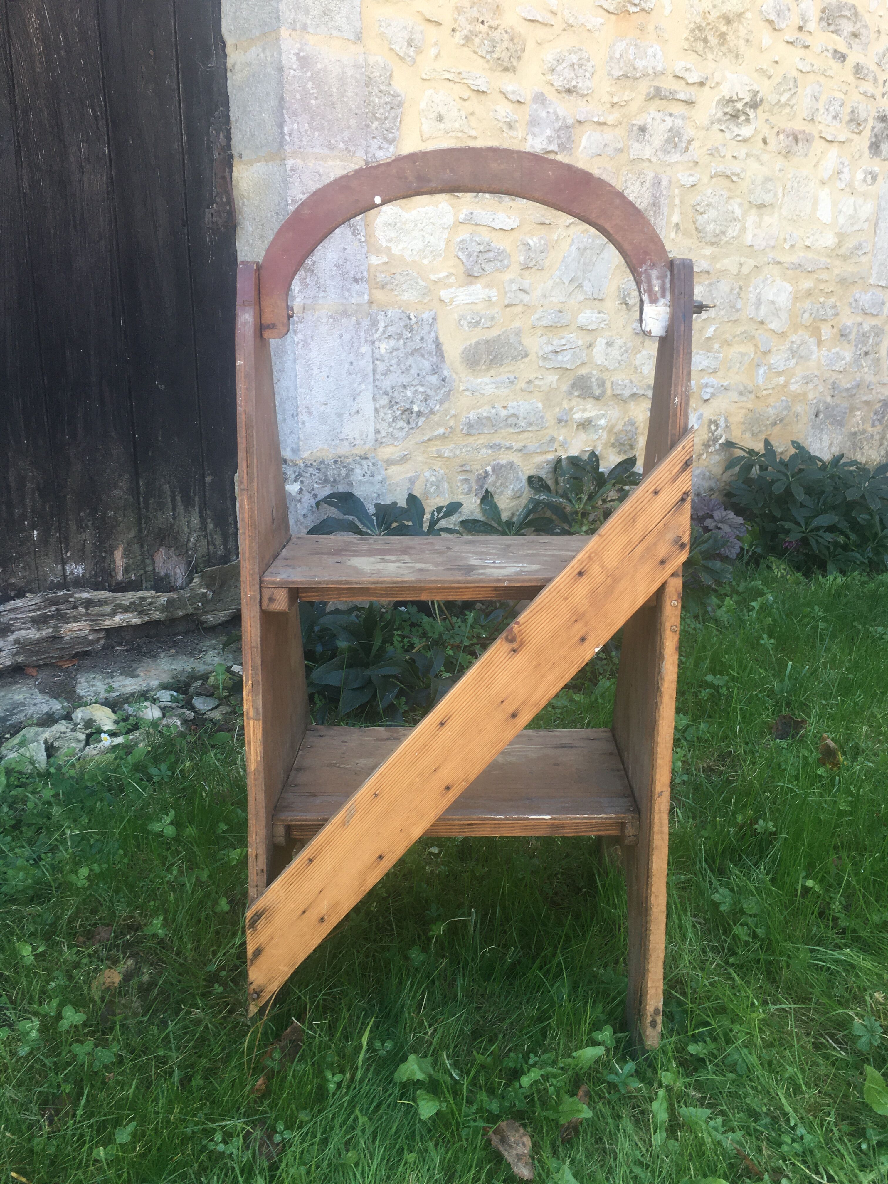 Wooden stepladder