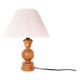 Lamp in wood and recycled cotton