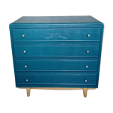 Duck blue art deco dresser