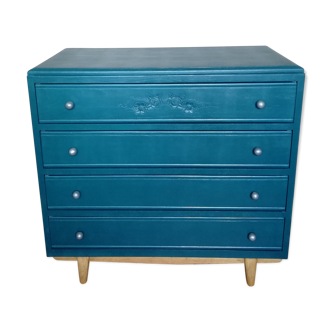Duck blue art deco dresser
