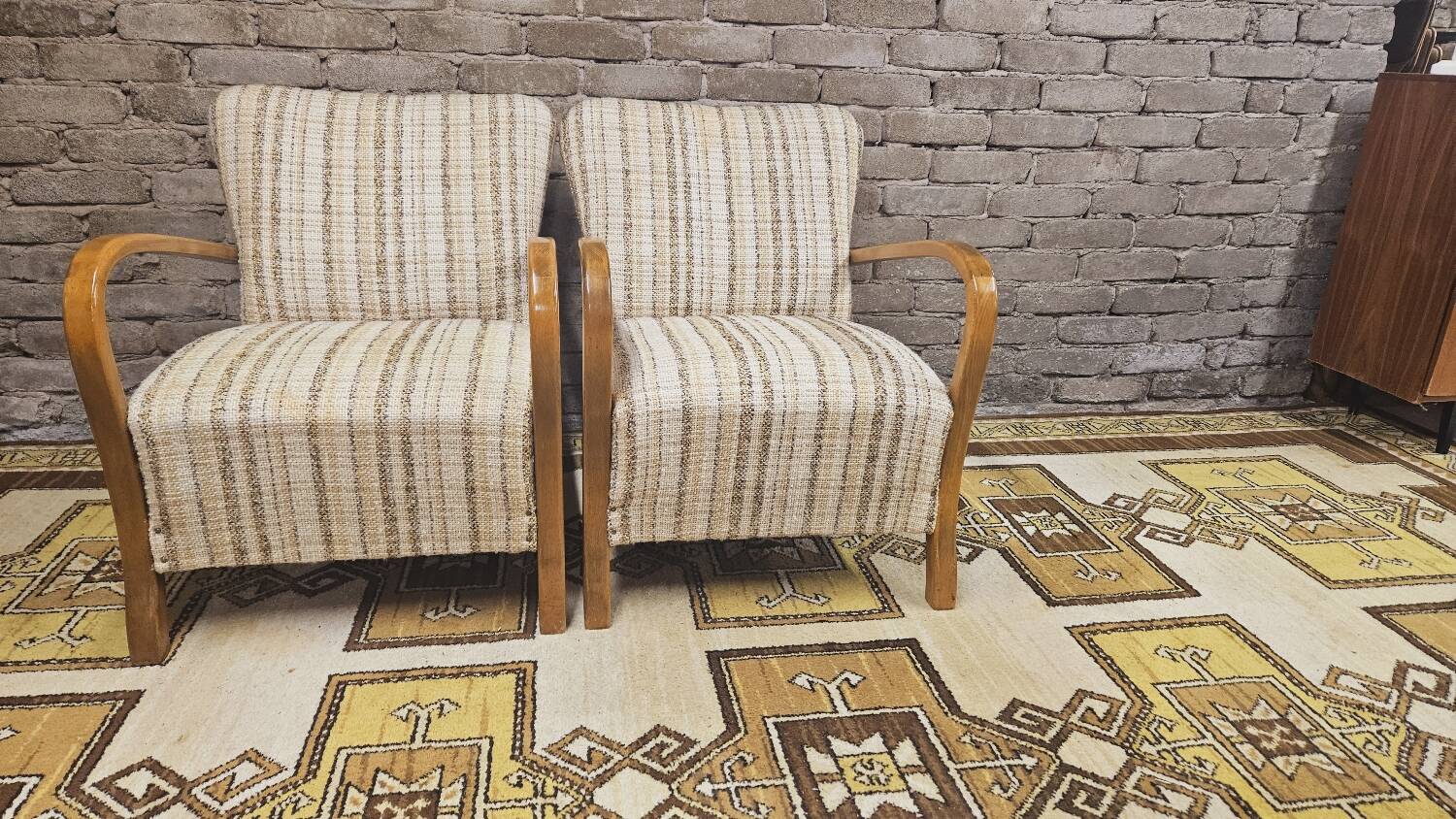 Pair of vintage Scandinavian armchairs 1970