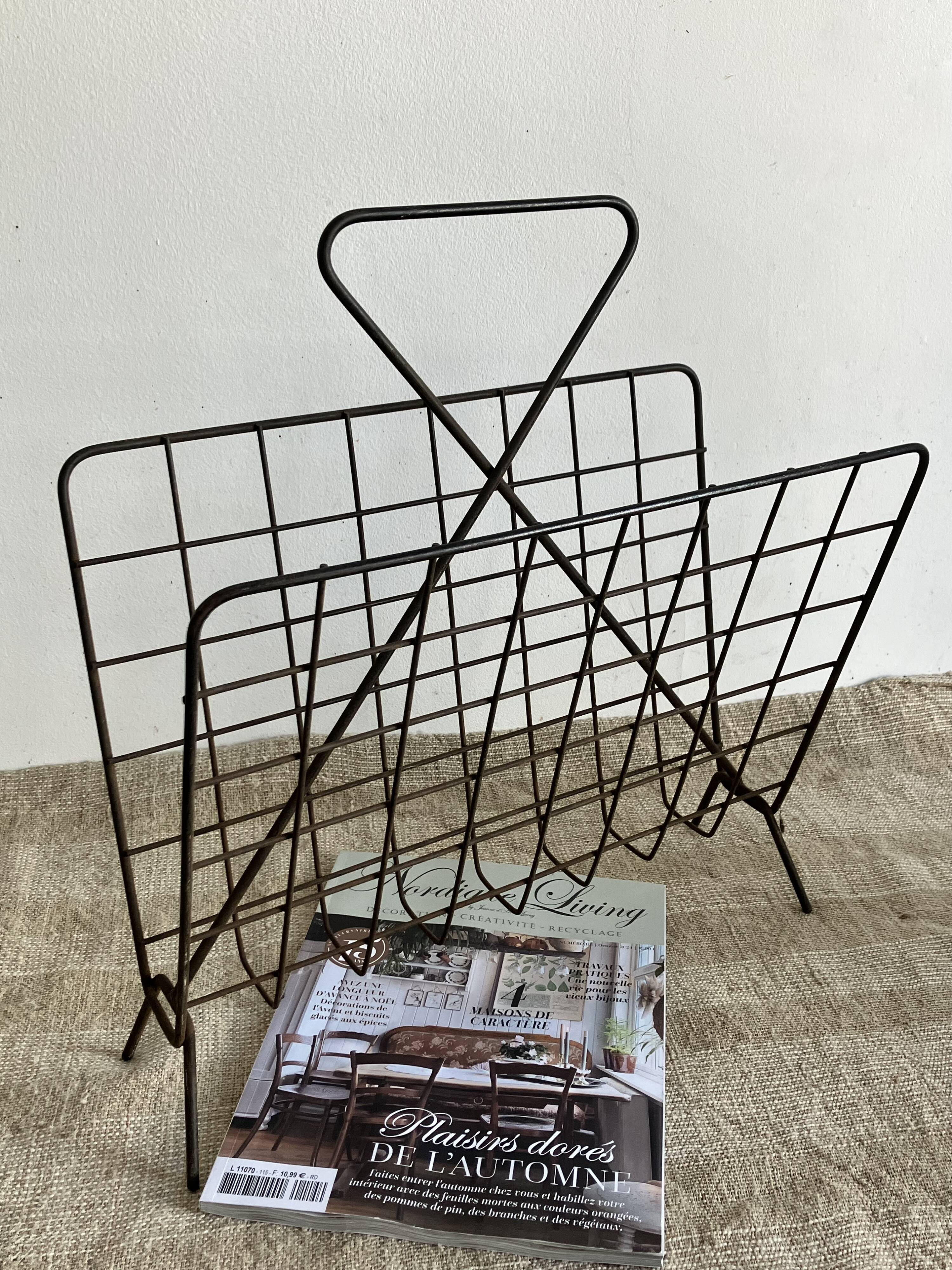 60s Wire Magazine Rack