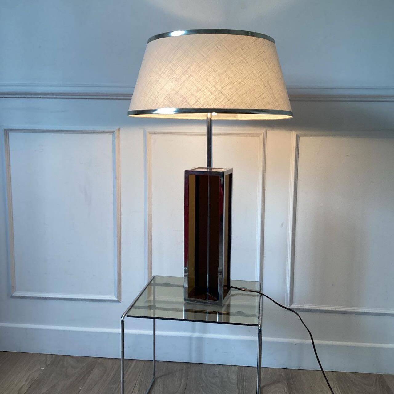 Large 70s plexiglass lamp