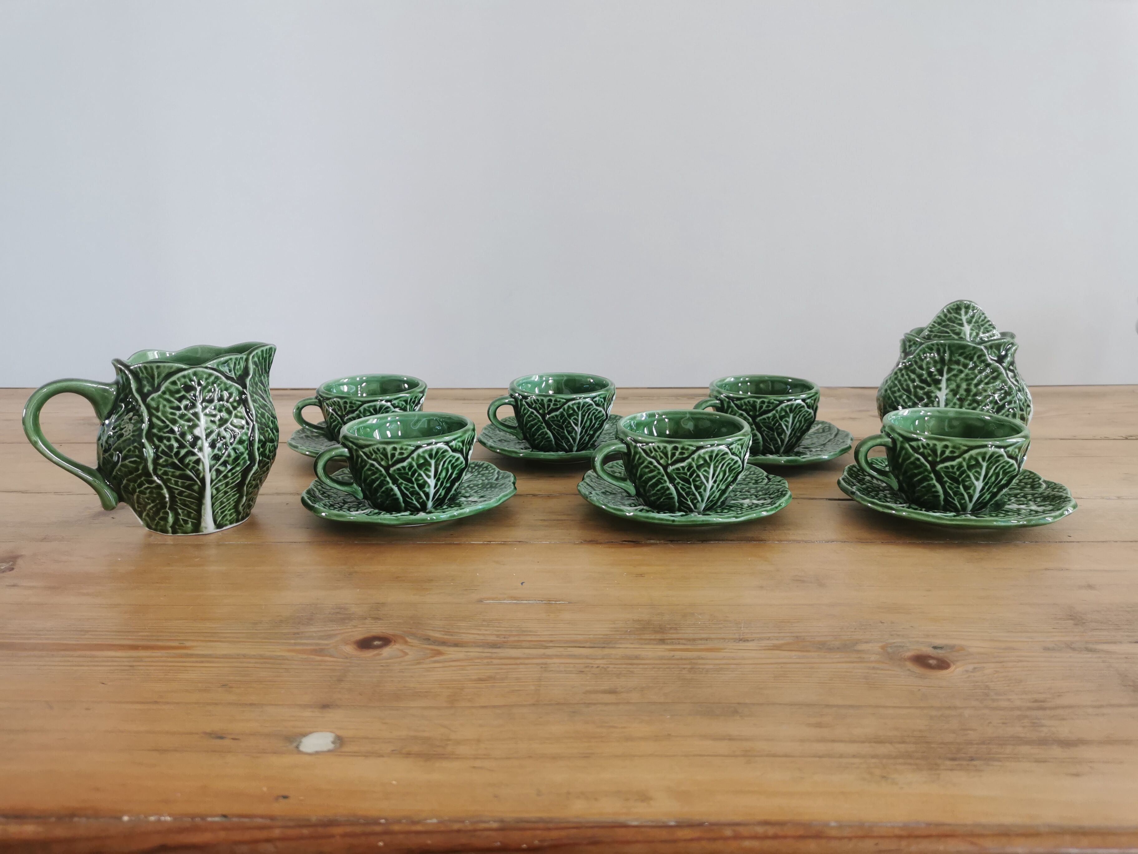 Cabbage coffee service in slurry