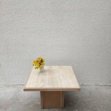 Travertine coffee table
