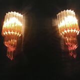 Paire d'appliques design Murano