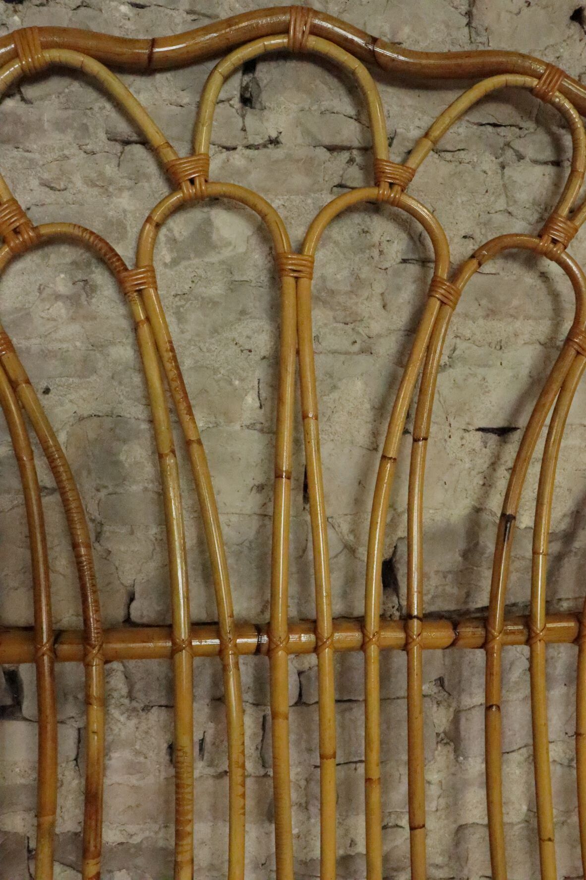Rattan headboard