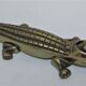 Nutcracker zoomorph alligator crocodile brass xl 35cm vintage