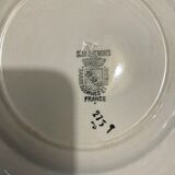 Set of 3 Sarreguemines dessert plates
