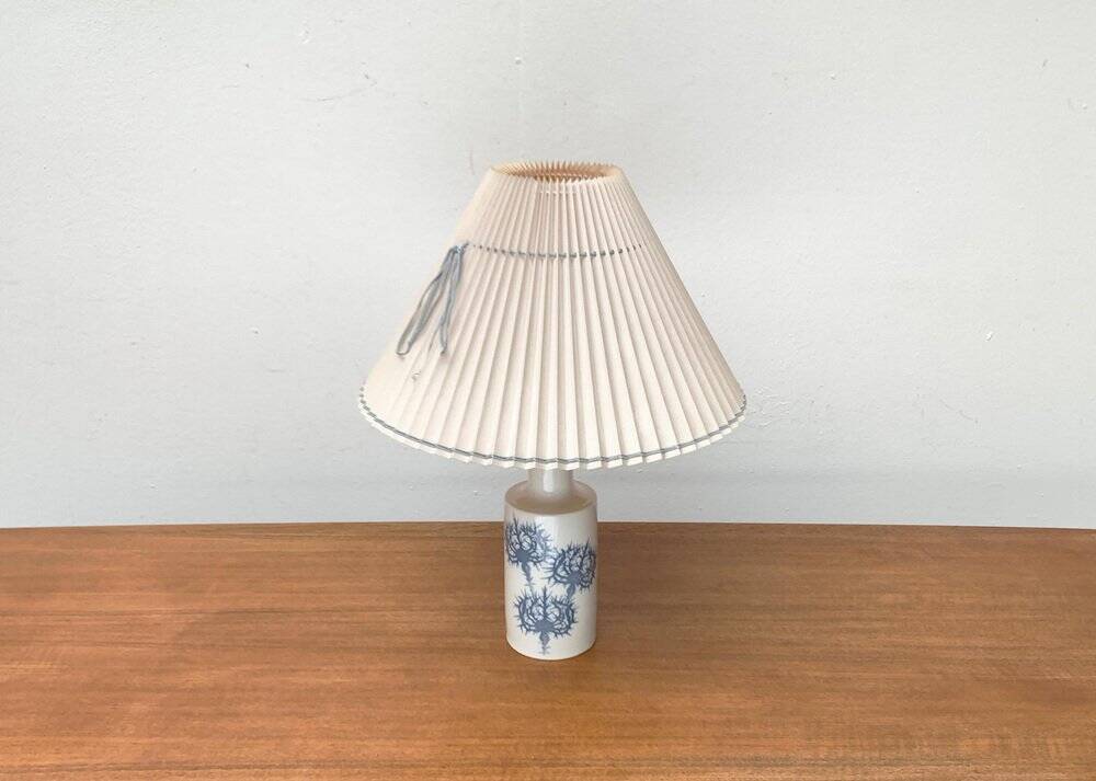 Danish royal table lamp from the mid-century by Kai Lange for Fog & Morup and Royal Copenhagen, 1960s.
