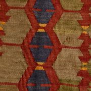 5x12 Soft Red and Orange Anatolian Kilim Rug, Wool Kilim Carpet, 139x377Cm