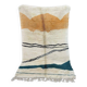 Colorful handmade Berber wool rug